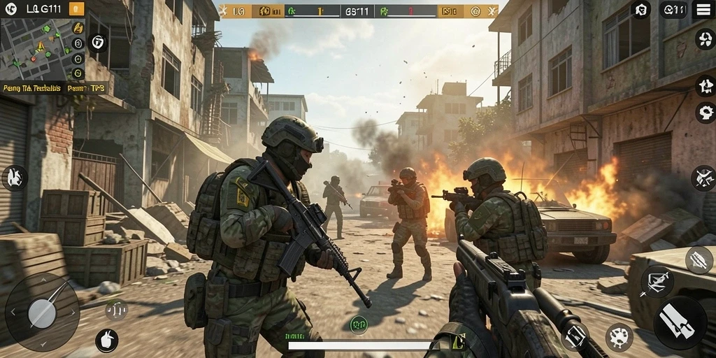 Gameplay LG111 menampilkan pertempuran seru dengan grafik menawan.