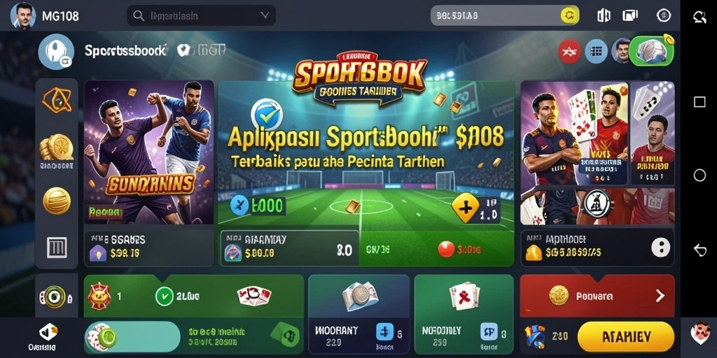 Tampilan gameplay aplikasi Sportsbook MG108 yang menarik dan interaktif.