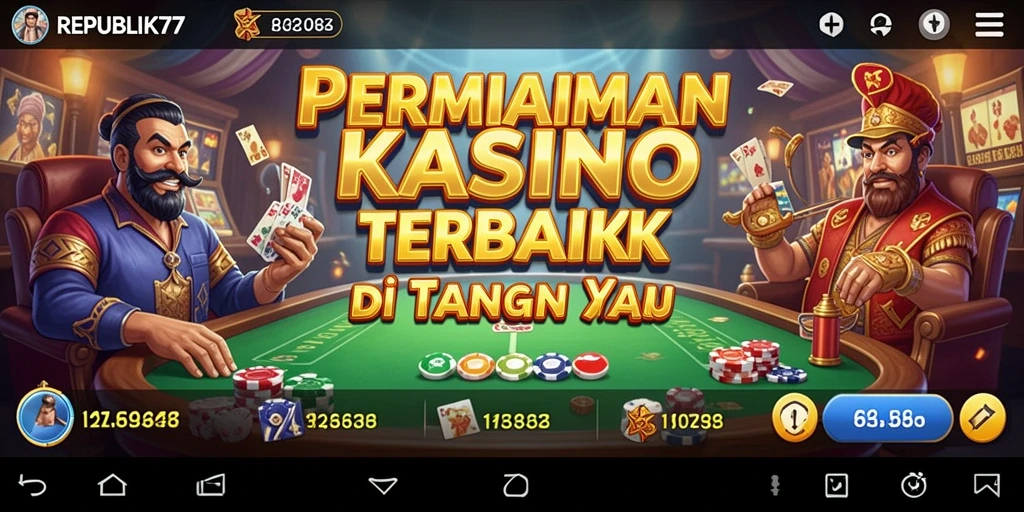 Tampilan gameplay seru dari aplikasi Kasino REPUBLIK77.