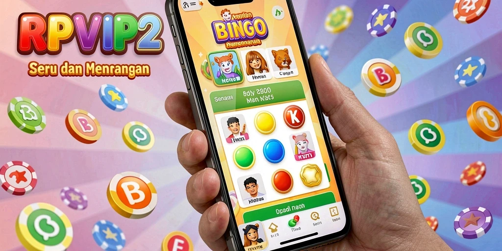 Screenshot RPVIP2 menunjukkan gameplay Bingo yang seru dan interaktif.