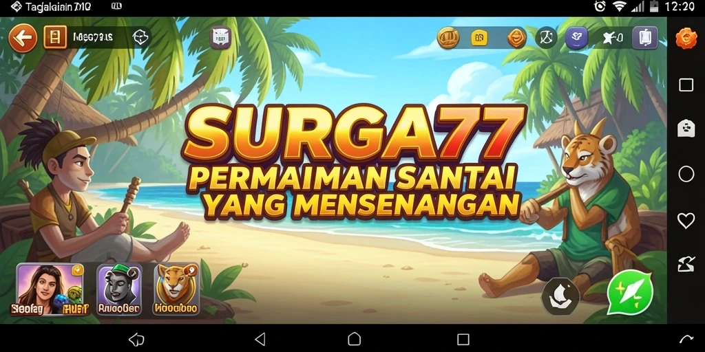 Tampilan gameplay SURGA77 yang seru dan menarik.