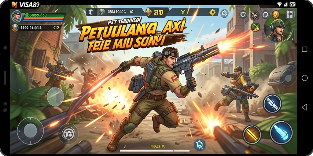 Tampilan screenshot dari gameplay <strong>VISA89</strong> yang mendebarkan dan penuh aksi.